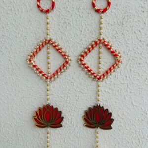 Pearl Lotus String Wall-Hanging (Set of 2)