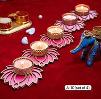 Lotus Diya (Set of 4)